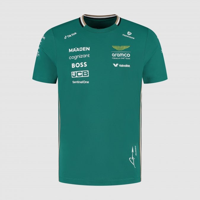 Aston Martin F1 Official Team Fernando Alonso T Shirt 2025