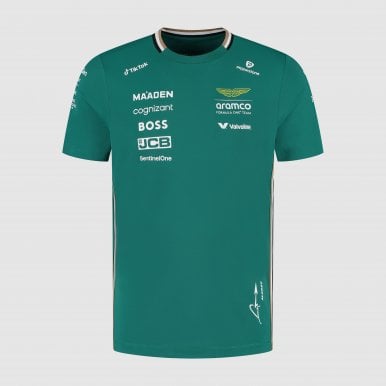Aston Martin F1 Official Team Fernando Alonso T Shirt  2025