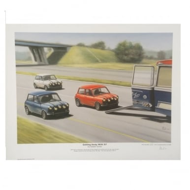 Italian Job Getting Away With It Print by Robert Tomlin
