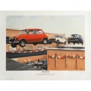 Robert Tomlin Italian Job Over the Top Print by 