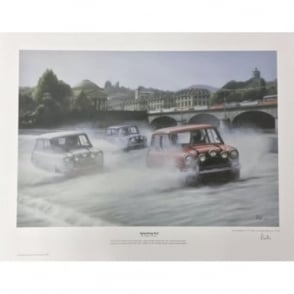 Robert Tomlin Italian Job Splashing Out Print by 