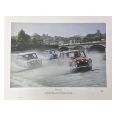 Italian Job Splashing Out Print by Robert Tomlin