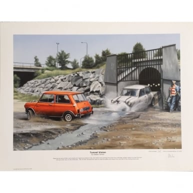 Italian Job Tunnel Vision Print by Robert Tomlin