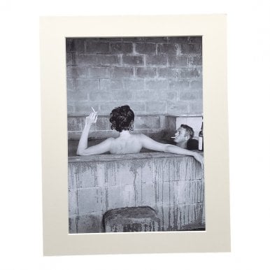 Ali McGraw Champagne Bath A4 Mounted Photo