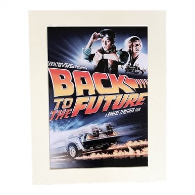 Back to the Future Cinema Shot A4 Mounted Photo