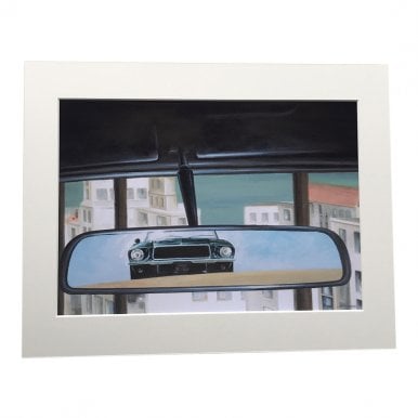Bullitt Car Chase A4 Mounted Photo