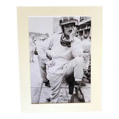 Graham Hill A4 Mounted Photo