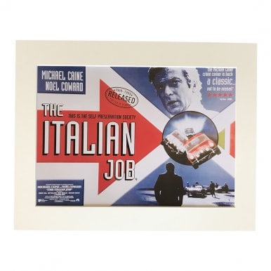 Italian Job Cinema Poster A4 Mounted Photo