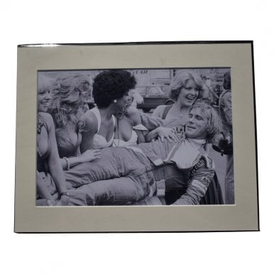 James Hunt in Glamour Shot A4 Mounted Photo