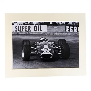 Jim Clark Lotus A4 Mounted Photo