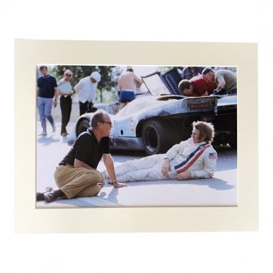 John Sturgess at Le Mans having some downtime A4 Mounted Photo