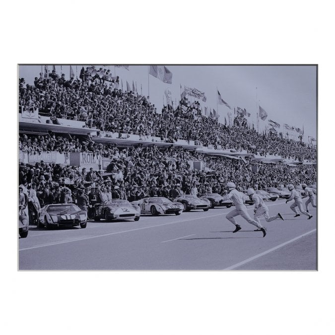 Larrini Le Man Race Start A4 Mounted Photo 