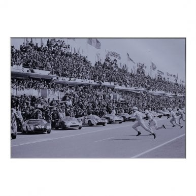 Le Man Race Start A4 Mounted Photo 