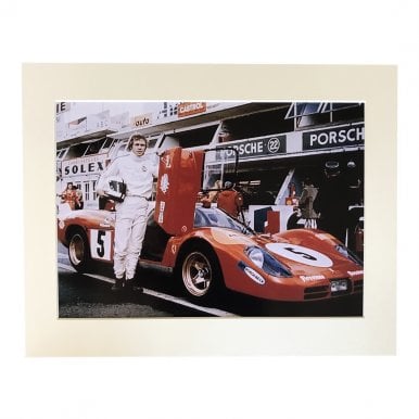 Longtail 512S Ferrari at Le Mans number 5 A4 Mounted Photo