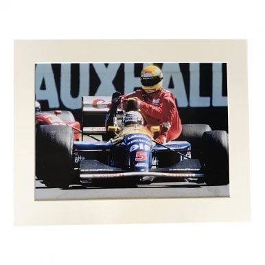 Mansells Taxi Silverstone A4 Mounted Photo