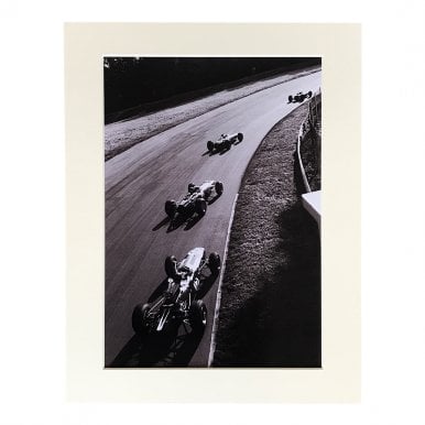 Monza 1965 Grandprix A4 Mounted Photo