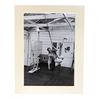 Rope Swinging with a Movie Star A4 Mounted Photo