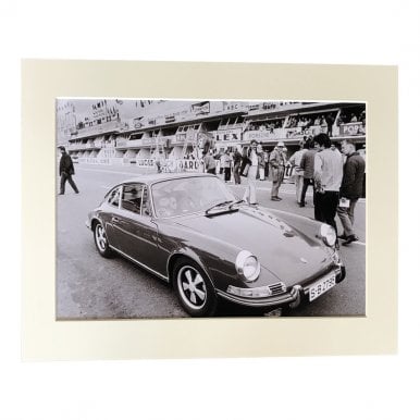 The Iconic 911 Porsche at Le Mans A4 Mounted Photo