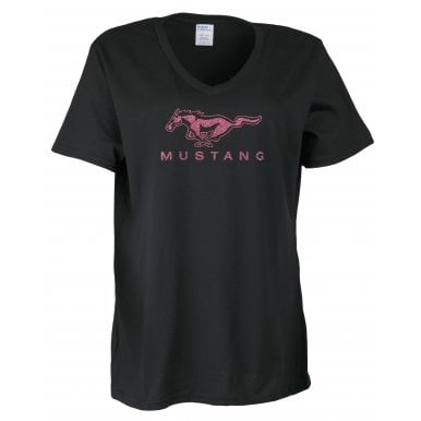 Ford Mustang GL Pink t-shirt Ladies