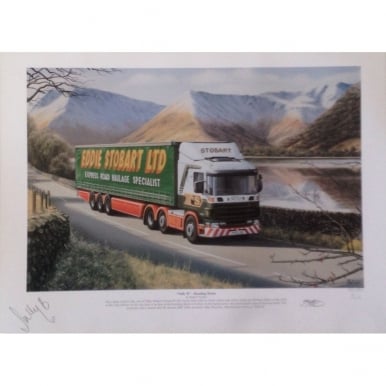 "Sally B" Heading Home Print signed by Eddie Stobart and Sally Boazman