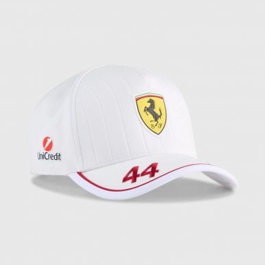 Scuderia Ferrari Lewis Hamilton Baseball Cap 2025 White