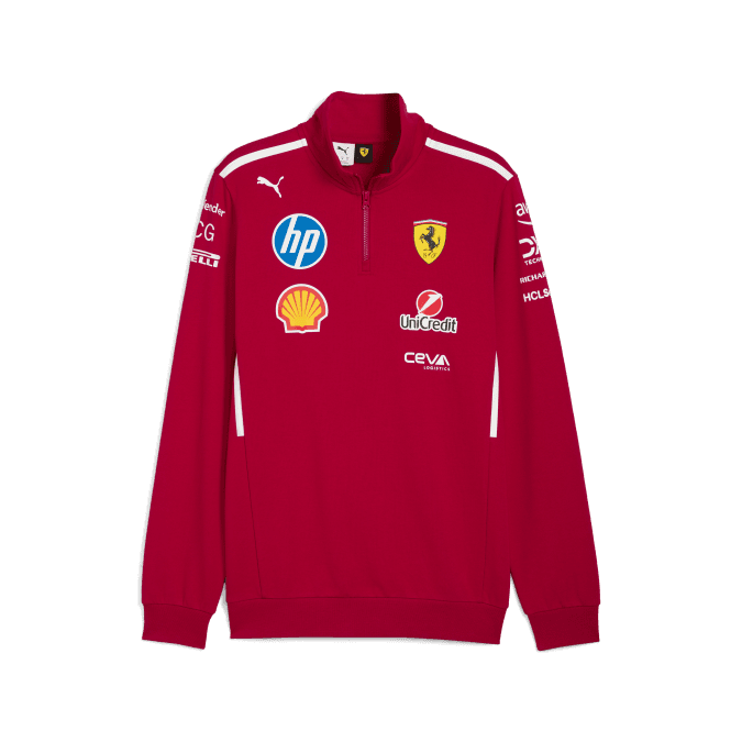 Scuderia Ferrari Team 1/2 Zip Sweatshirt 2025
