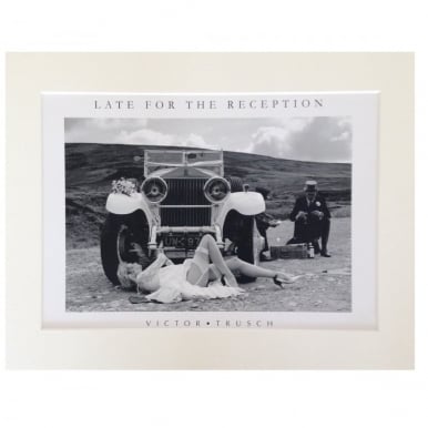 Late for the Reception A4 Mounted Print