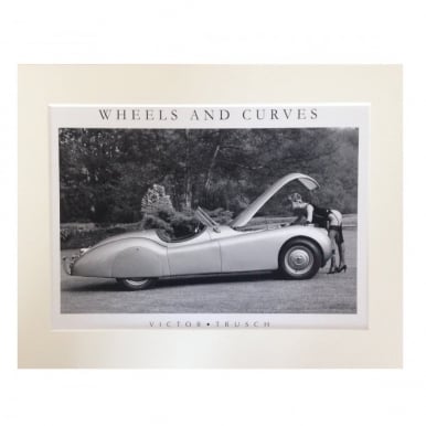 Wheels and Curves A4 Mounted Print